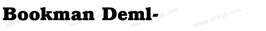 Bookman Deml字体转换